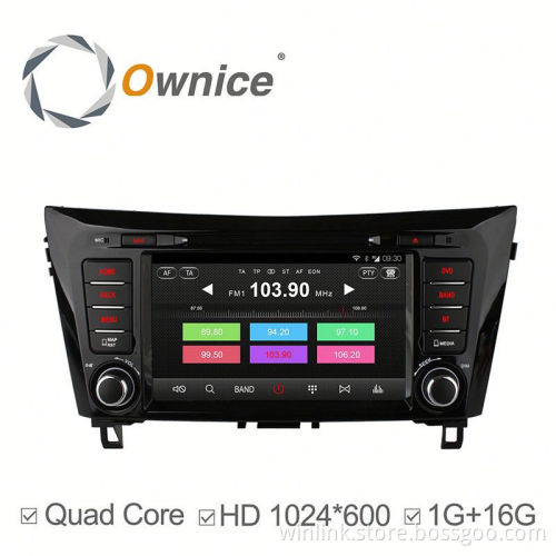 Newest Ownice android 4.4 quad core car stereo for nissan qashqai x-trial 2014 support TPMS OBD